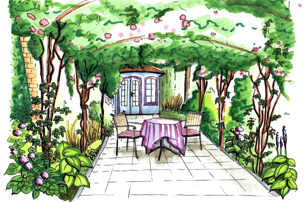 Gartenplanung Skizze | Verena Hagl